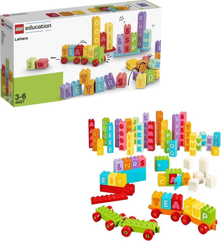 LEGO Education 45027 : Duplo Letters 英文字母| 玩具磚家LittleBrickExp